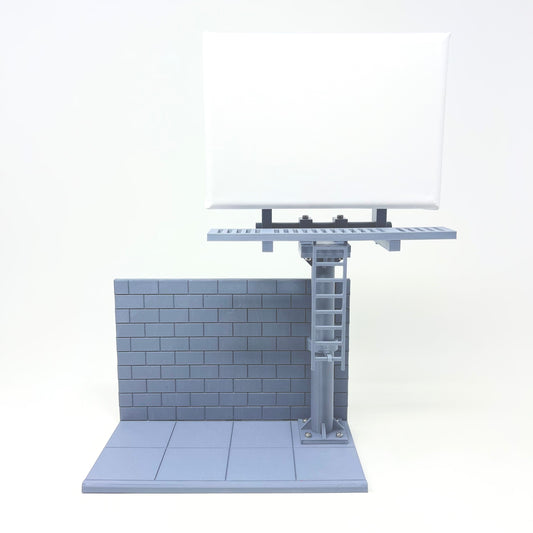 Amaroids Small Canvas Billboard Brick Wall & Sidewalk