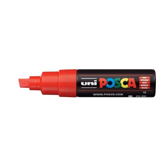 POSCA PC-8K Broad Chisel Tip Multi Surface Art Marker 8.0mm
