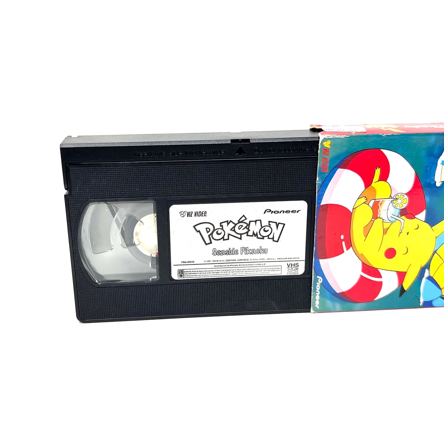 1997,1998 Pokemon Seaside Pickachu VHS Tape Viz Video Pioneer