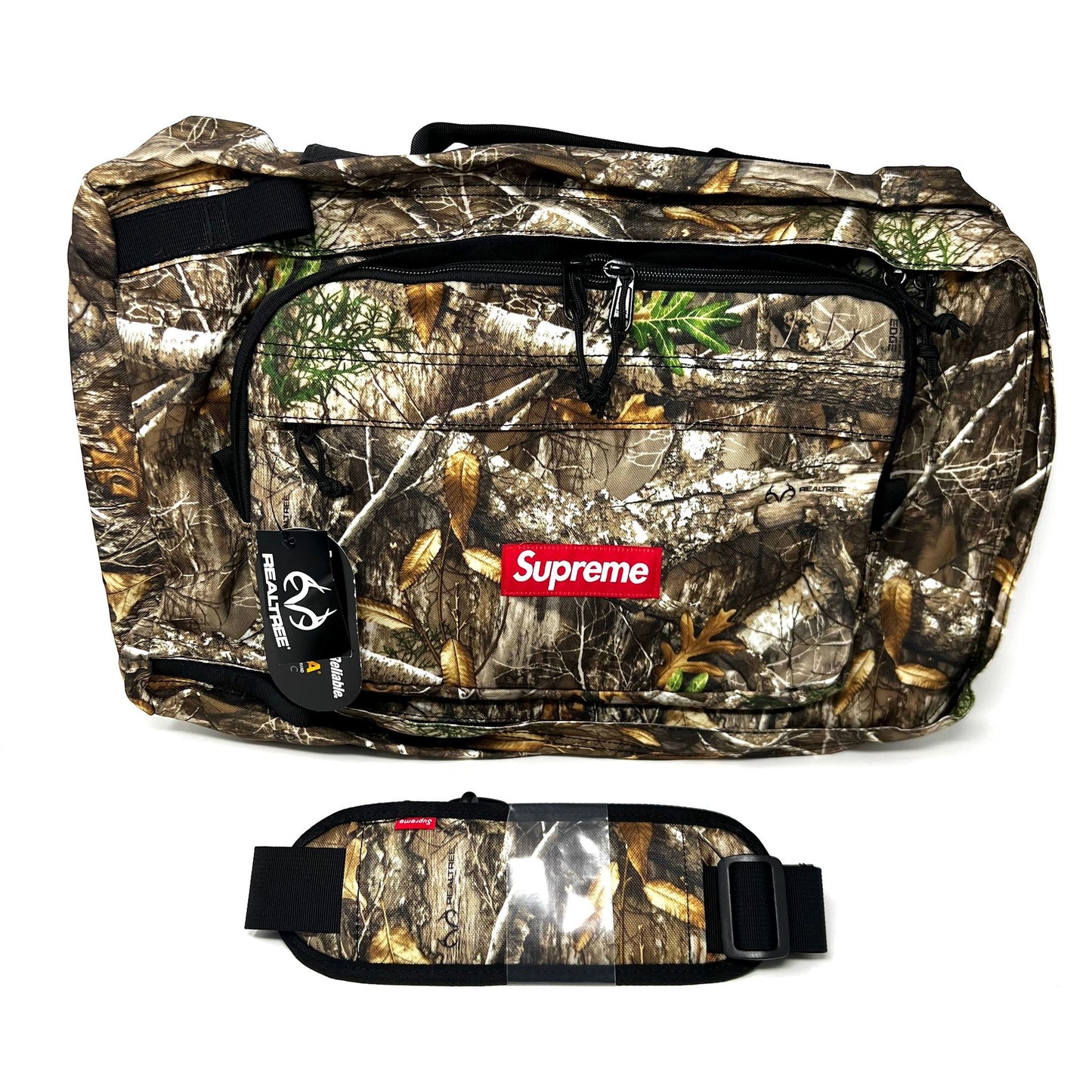 Supreme Real Tree Camo Box Logo Duffle Bag Carry On FW19