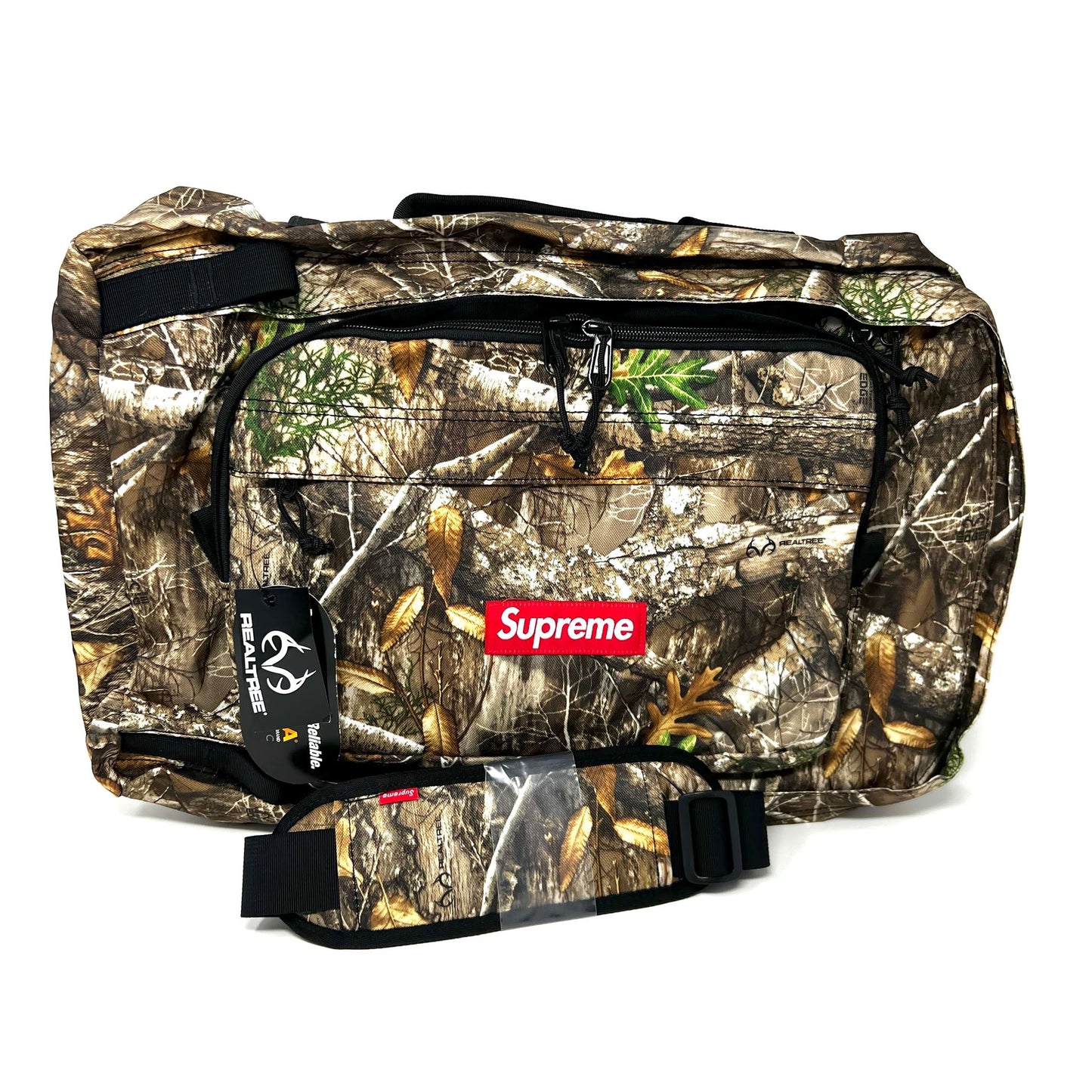 Supreme Real Tree Camo Box Logo Duffle Bag Carry On FW19