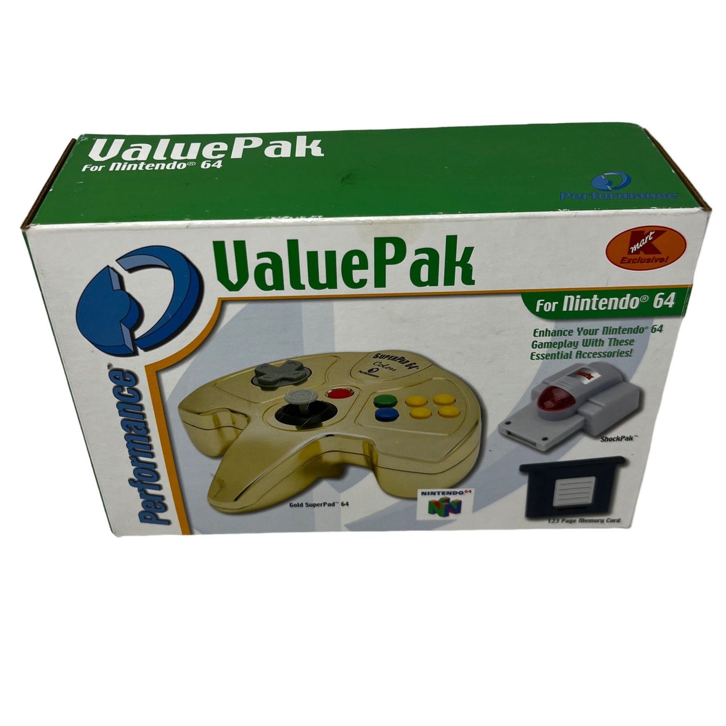 Performance ValuePak For Nintendo 64 Kmart Exclusive - Gold SuperPad 64