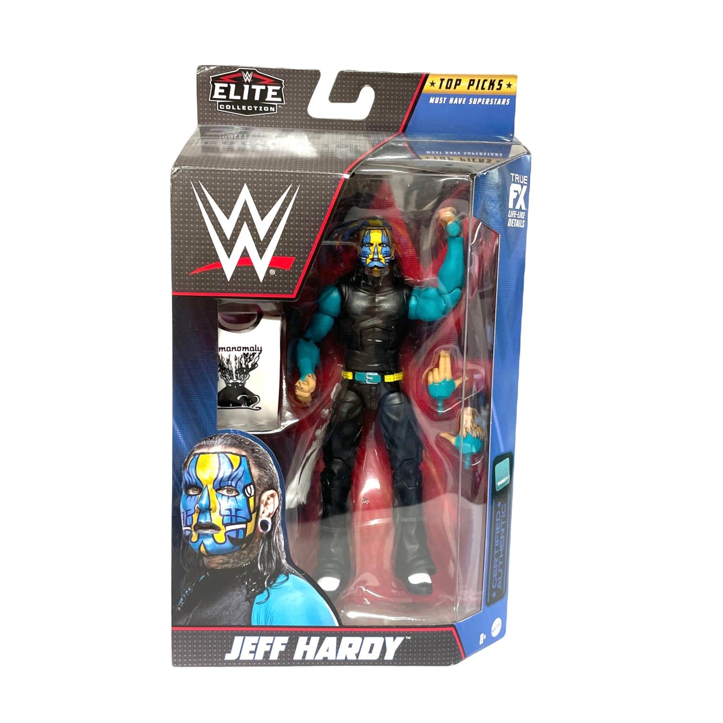 WWE Elite Collection Jeff Hardy Top Picks Collectible Wrestling Action Figure