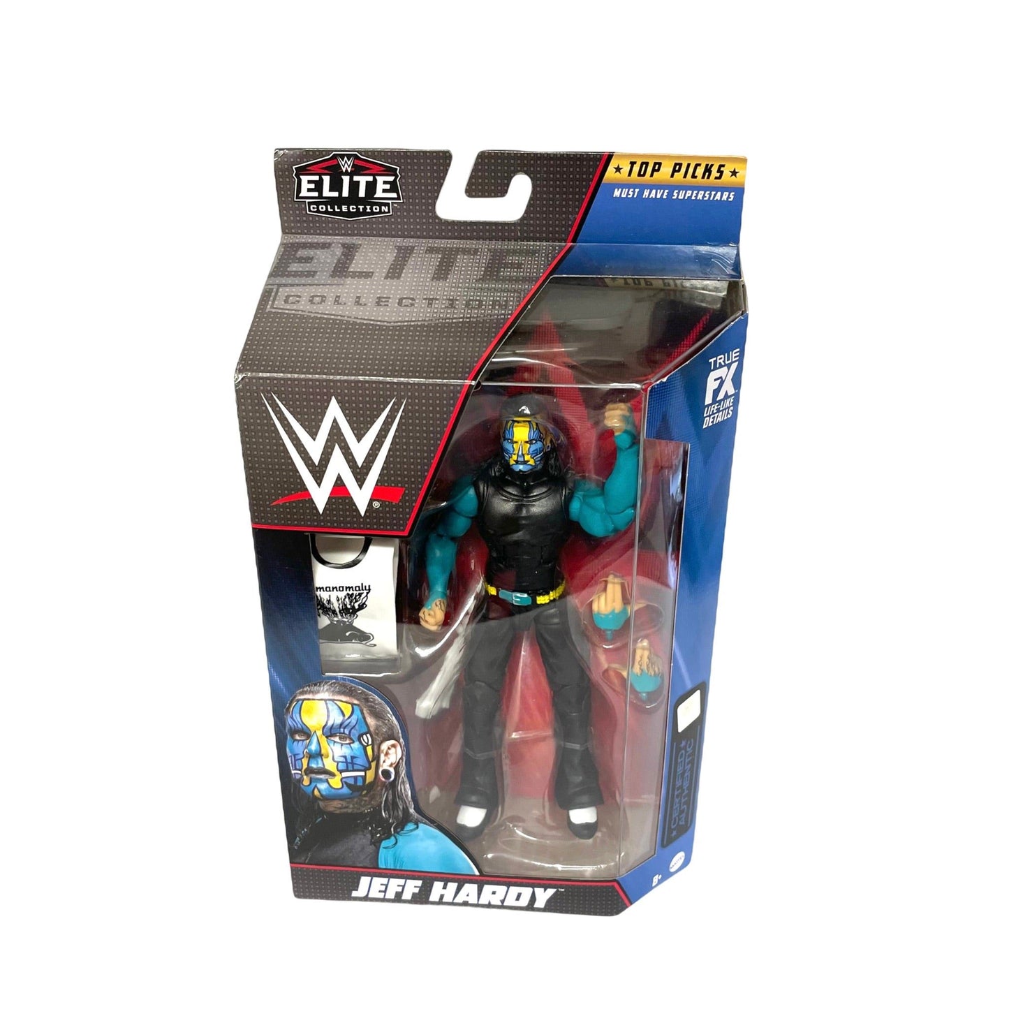 WWE Elite Collection Jeff Hardy Top Picks Collectible Wrestling Action Figure