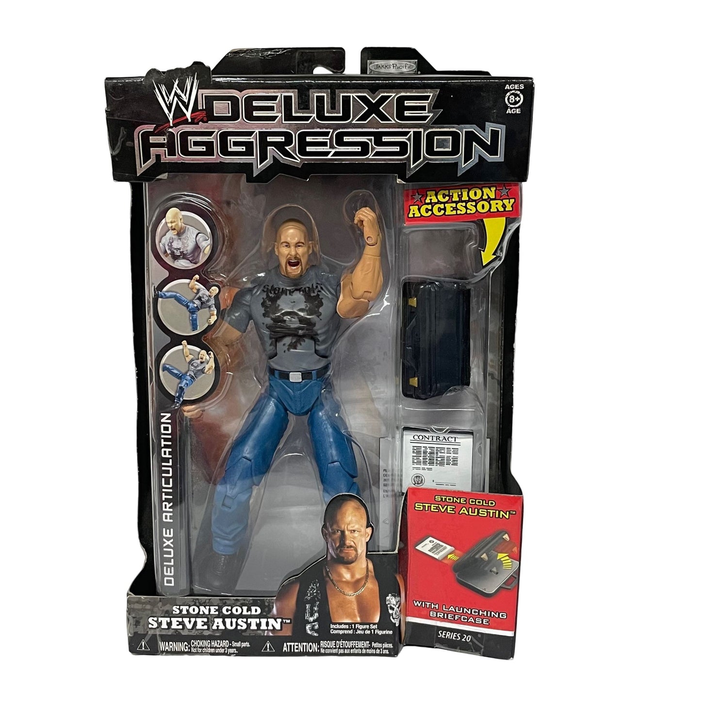 Jakks Pacific WWE Series 20 Stone Cold Steve Austin Deluxe Aggression Figure