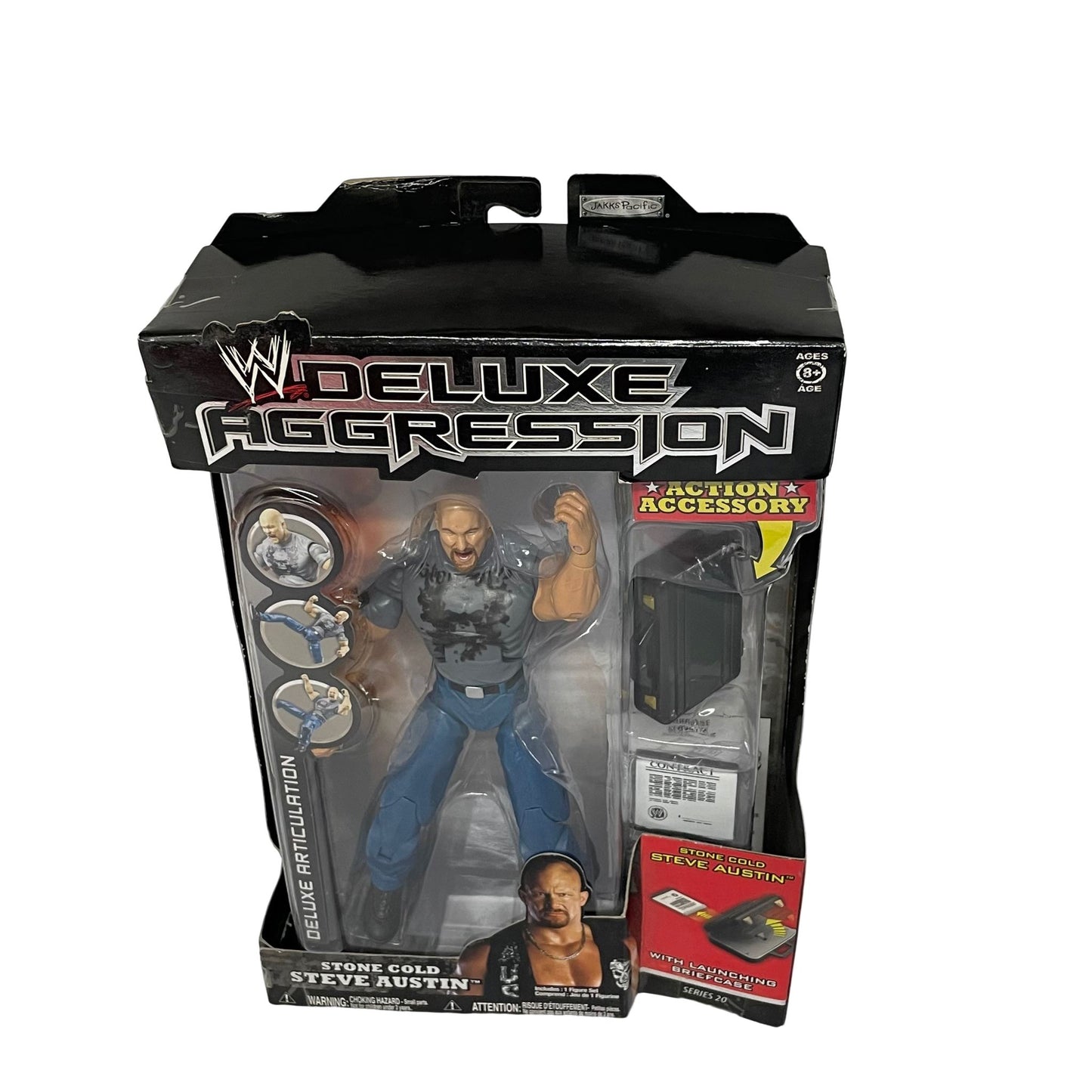 Jakks Pacific WWE Series 20 Stone Cold Steve Austin Deluxe Aggression Figure