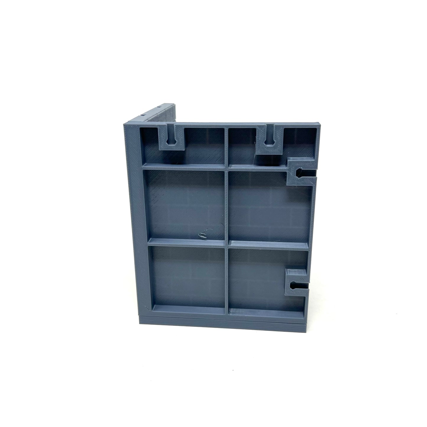 Diorama Stackable Extendable Brick Wall Corner with Sidewalk