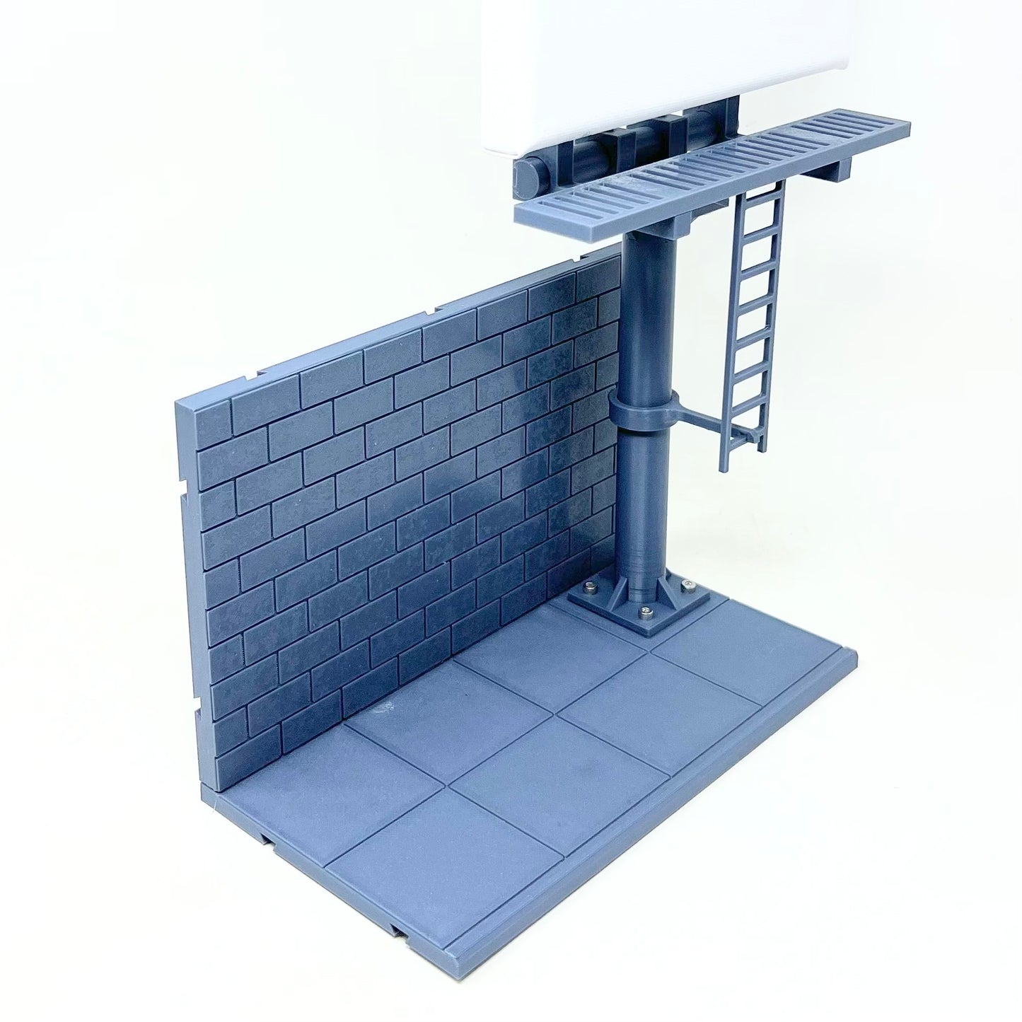 Amaroids Small Canvas Billboard Stackable Extendable Brick Wall & Sidewalk