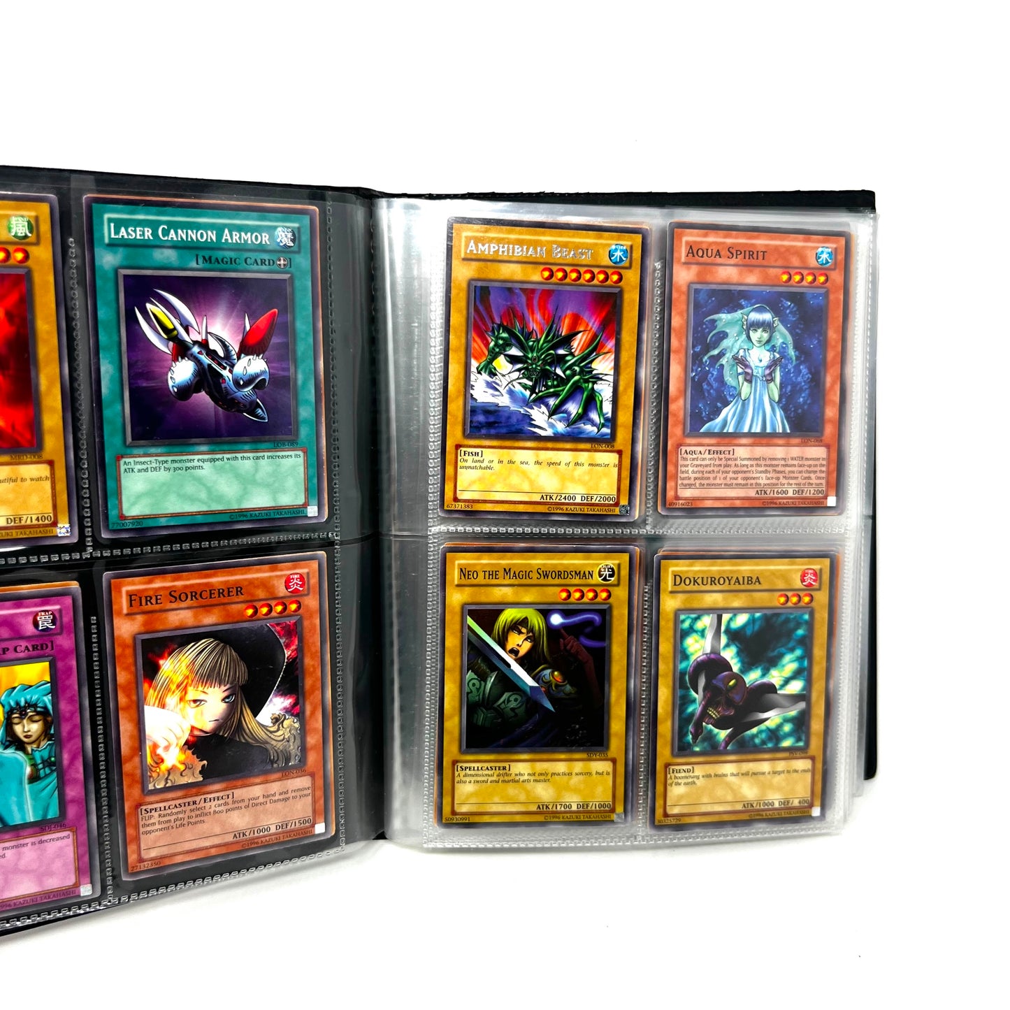 Konami Yugioh Yu-Gi-Oh 112 Trading Card Lot With Album