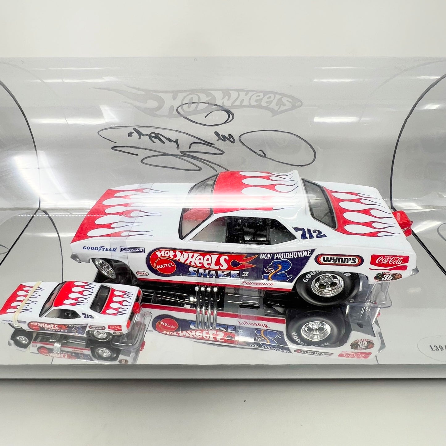 Hot Wheels Plymouth Barracuda Don Prudhomme The Snake 35th Anniversary Autograph