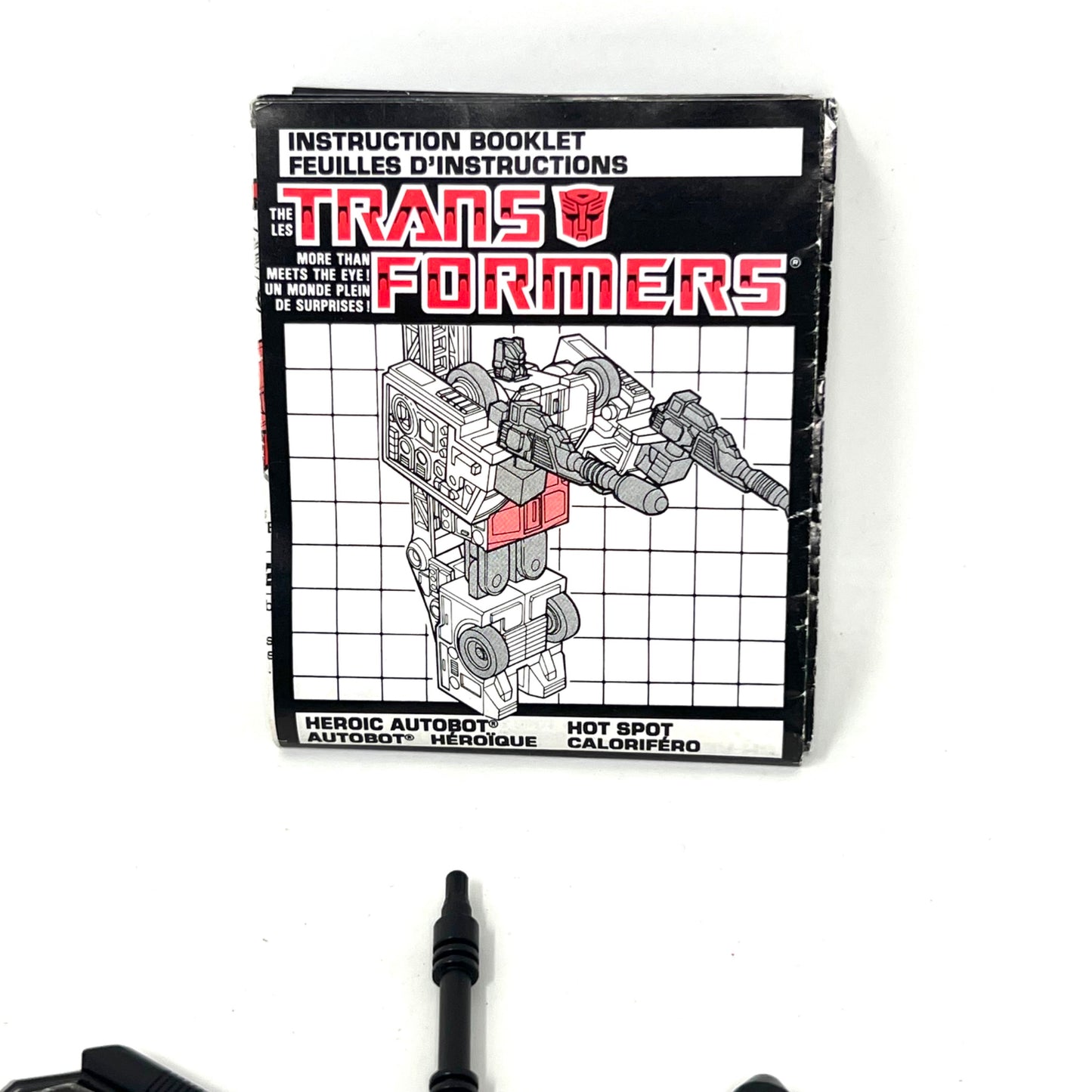 Hasbro 1986 Transformers Hot Spot Accessories Defensor HIp Shield Blast Shield