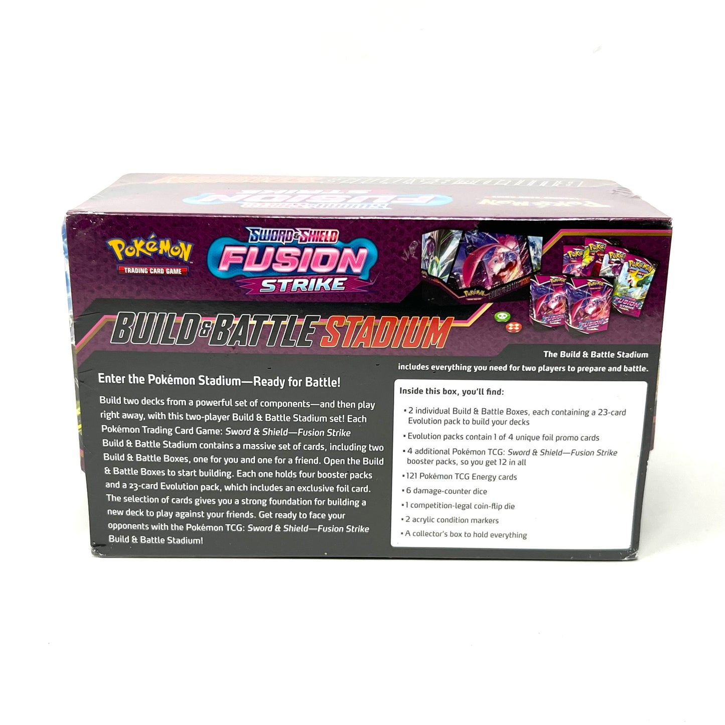 Pokemn Pokémon TCG Sword & Shield Fusion Strike Build and Battle Stadium Booster