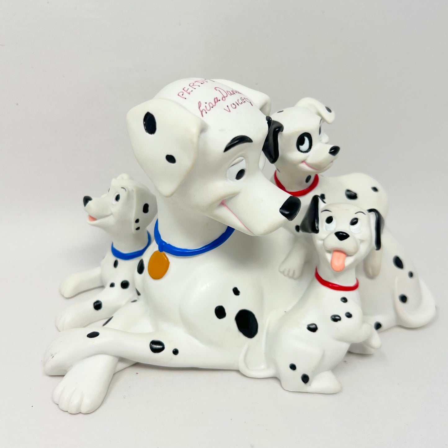 Vintage Disney 101 Dalmations Piggy Bank Lisa Daniels Autographed Perdita Voice