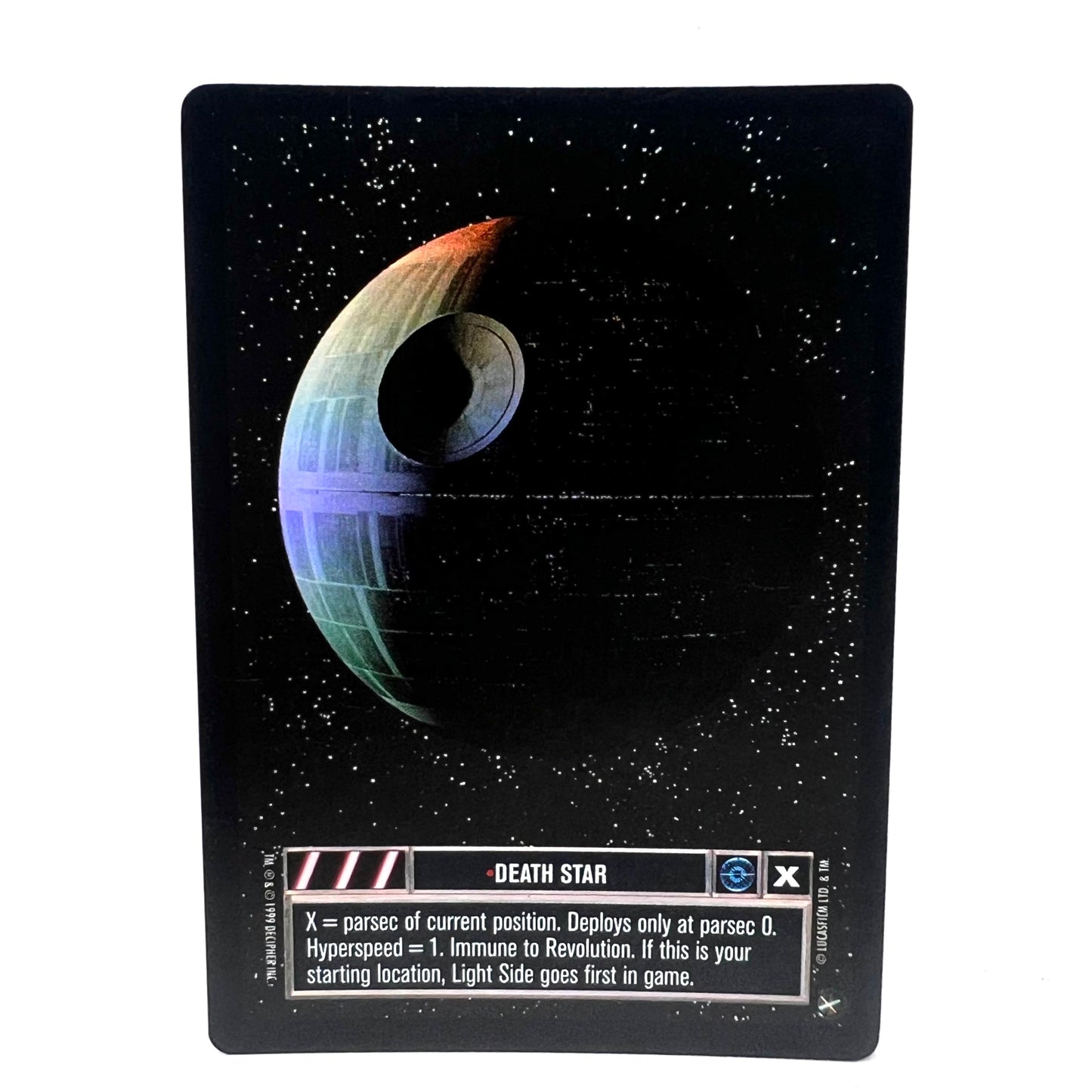 1999 Decipher Star Wars Death Star Collectible Trading Card Holographic