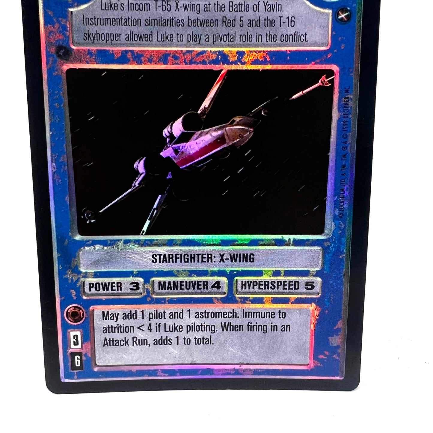 1999 Decipher Star Wars Red 5 Foil Collectible Trading Card