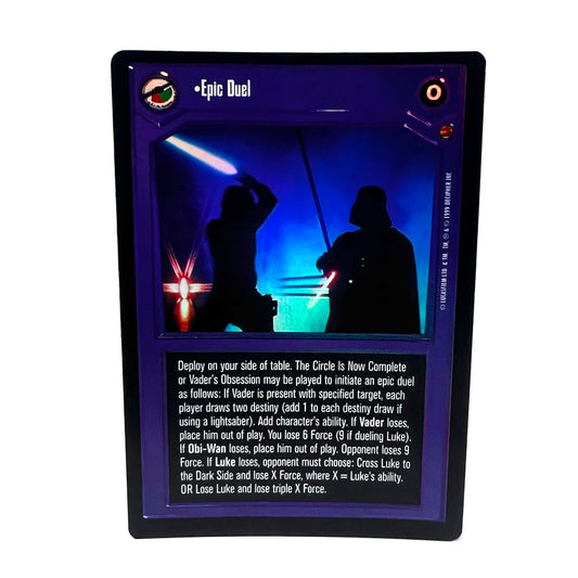 1999 Decipher Star Wars Epic Duel Collectible Trading Card