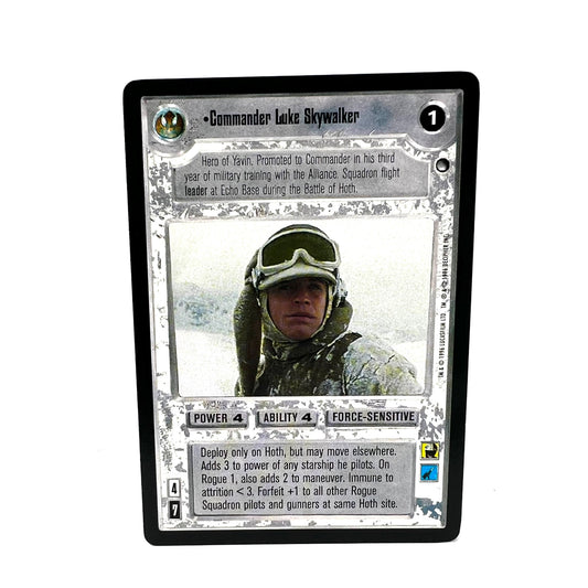 1996 Decipher Star Wars Commander Luke Skywalker Collectible Trading Card