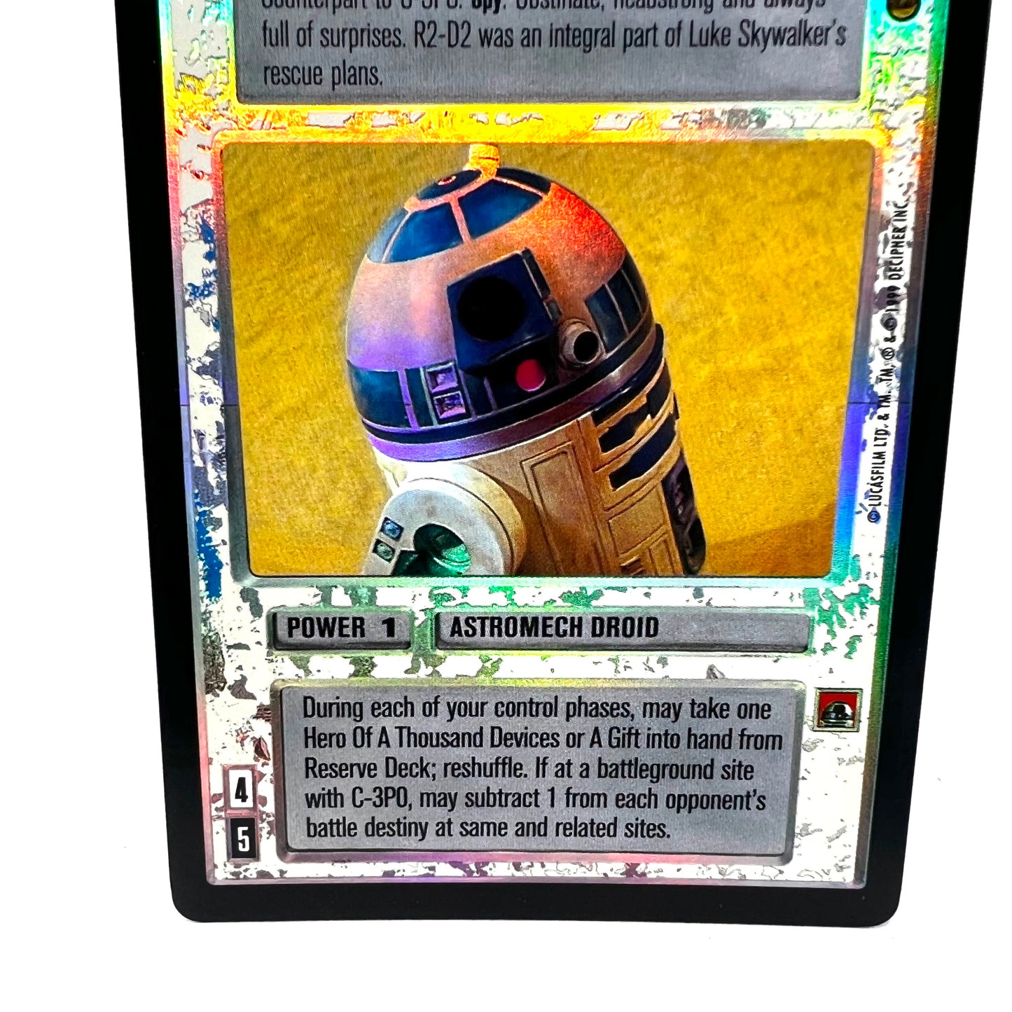 1999 Decipher Star Wars Artoo Foil 1 or 6 Collectible Trading Card