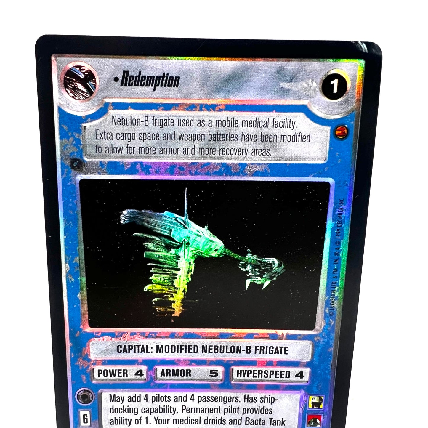 1999 Decipher Star Wars redemption Foil 1 Collectible Trading Card