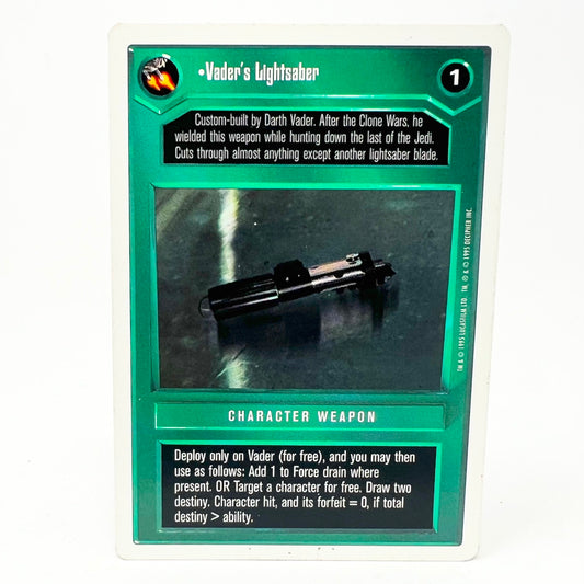 1995 Decipher Star Wars Vaders Lightsaber Collectible Trading Card White Trim