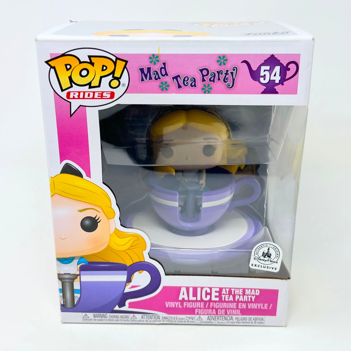 Funko Pop Rides MadTea Party 54 Alice at the Mad Tea Party Disney Exclusive