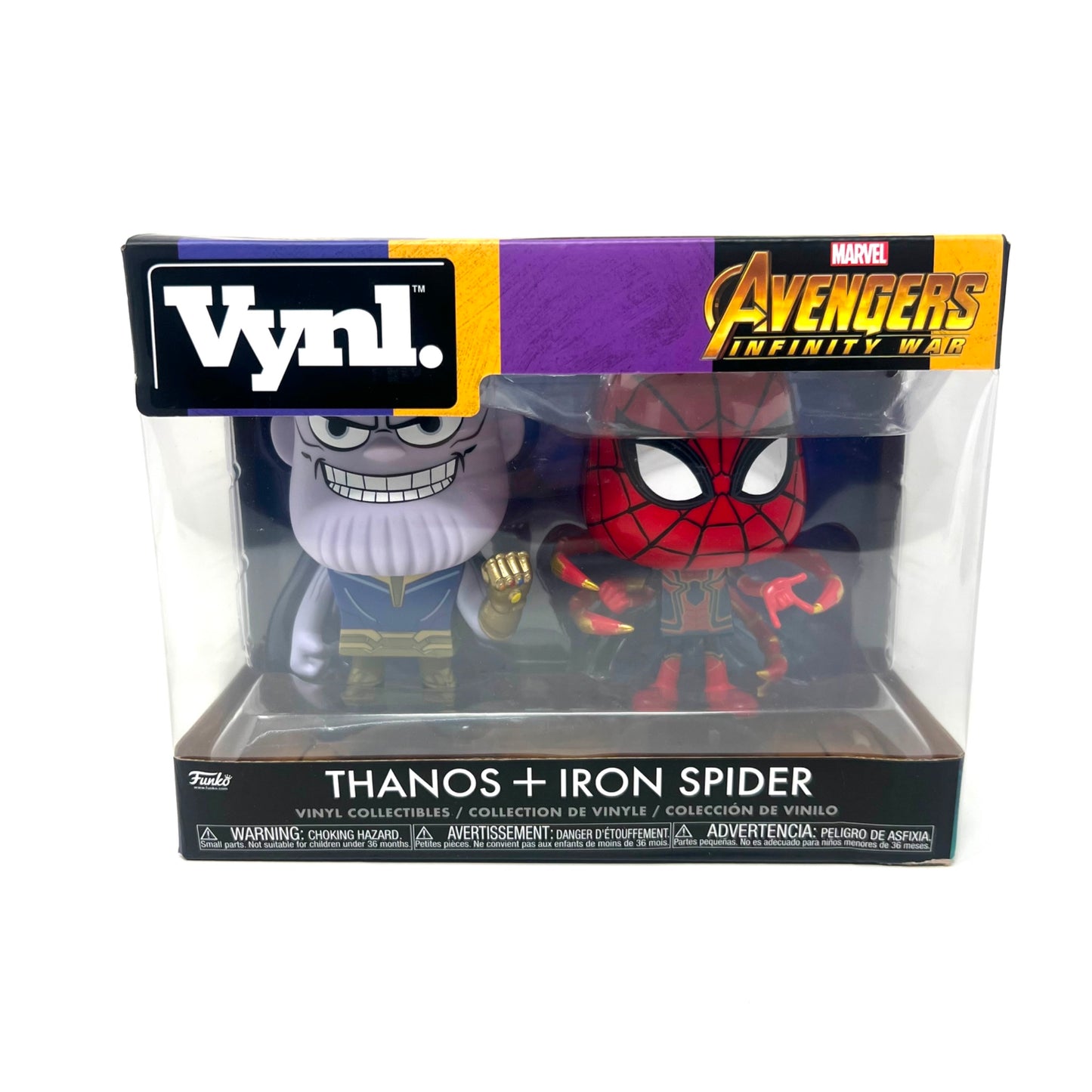 Funko Vynl Avengers Infinity War Thanos + Iron Spider Vinyl Figures