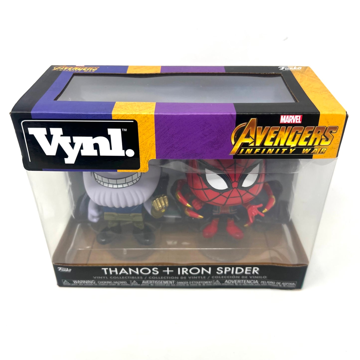 Funko Vynl Avengers Infinity War Thanos + Iron Spider Vinyl Figures