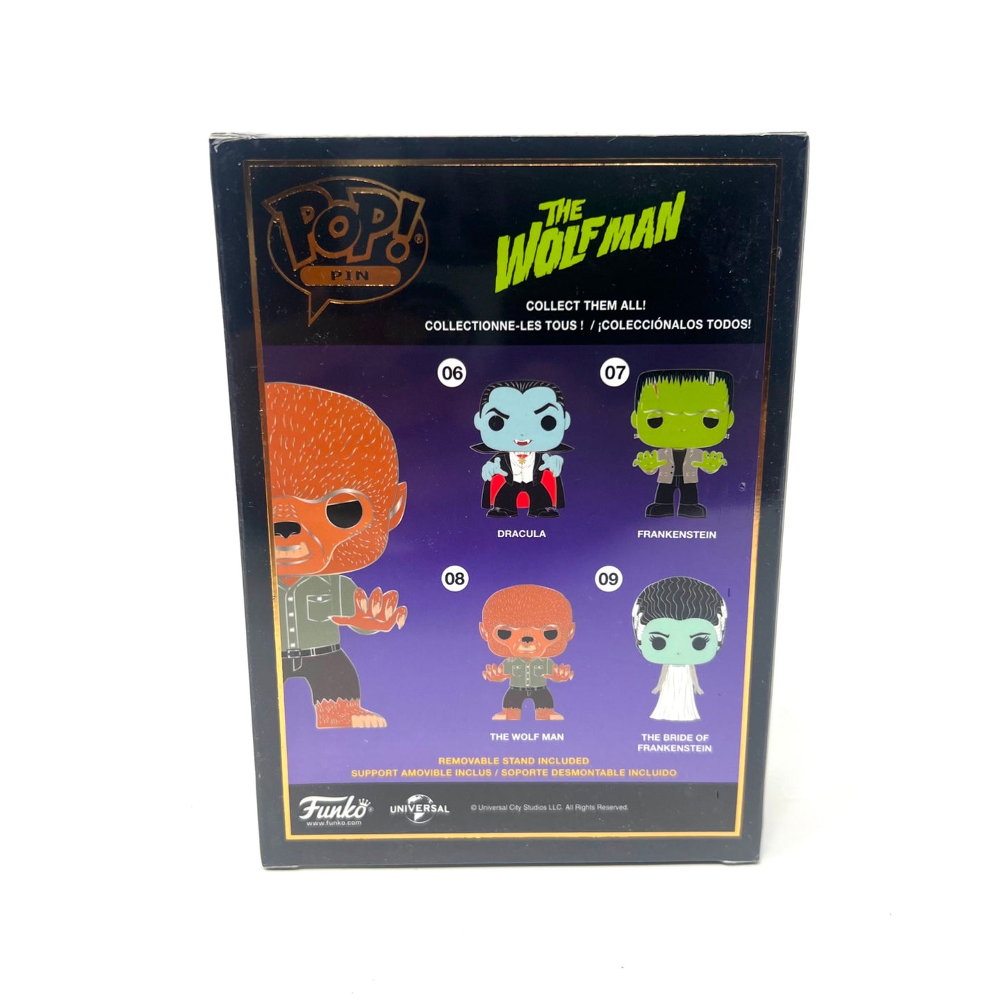 Funko Pop Pins Universal Monsters The Wolf Man Enamel Pin Horror Pin