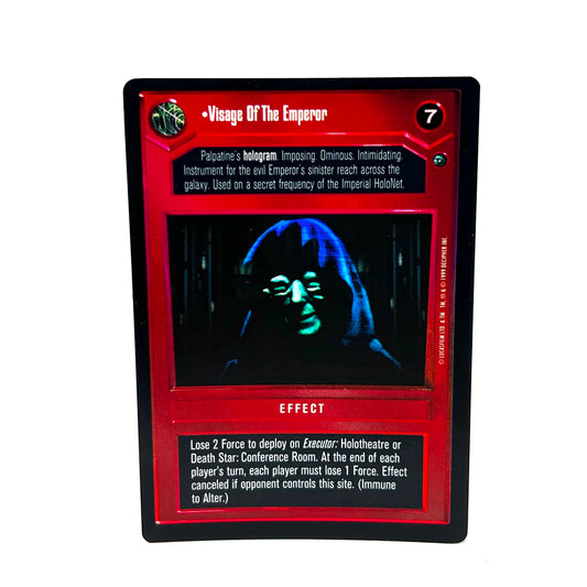 1999 Decipher Star Wars Visage Of The Emperor Collectible Trading Card