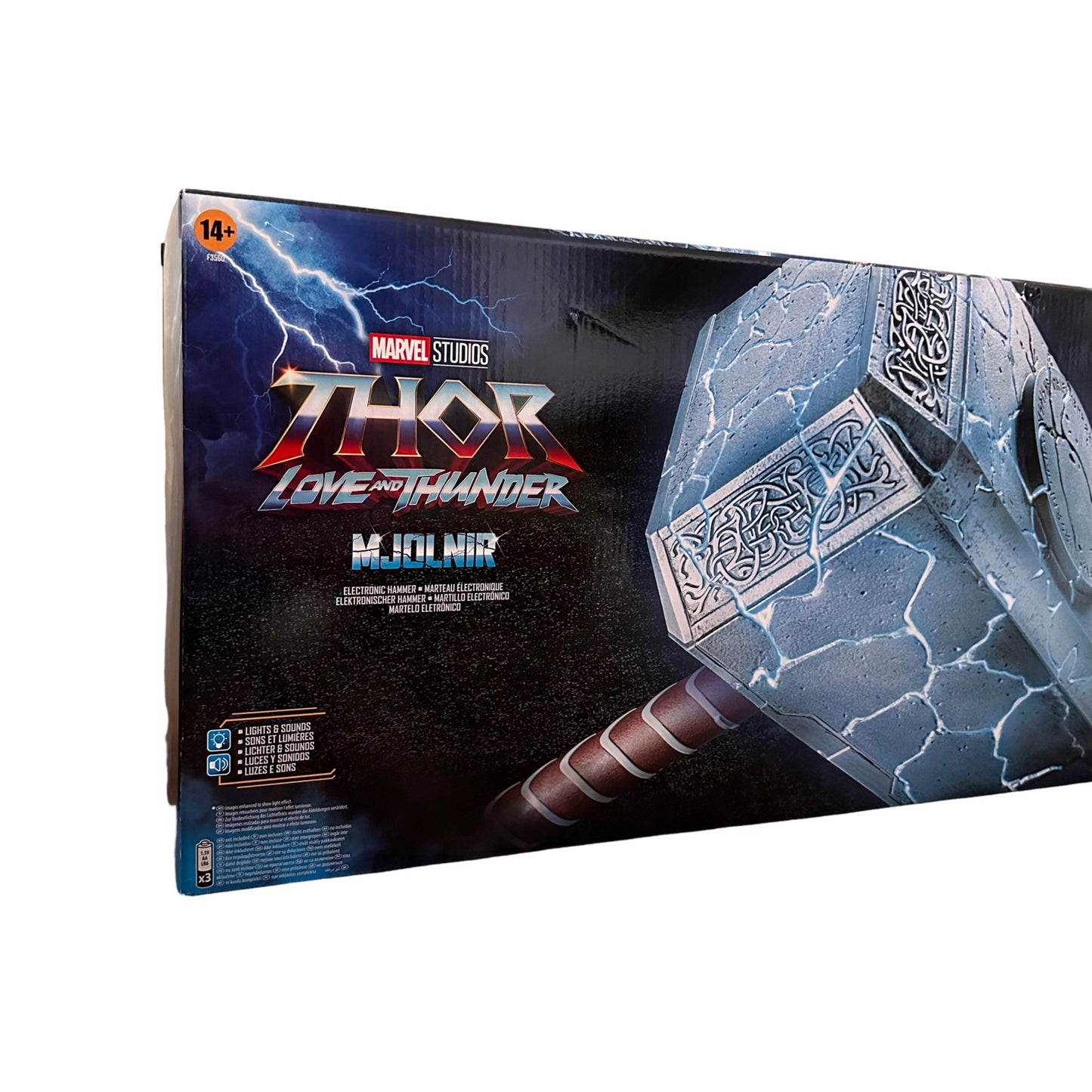 Marvel Studios Thor Love and Thunder Mjolnir Electric Hammer Lights Sounds