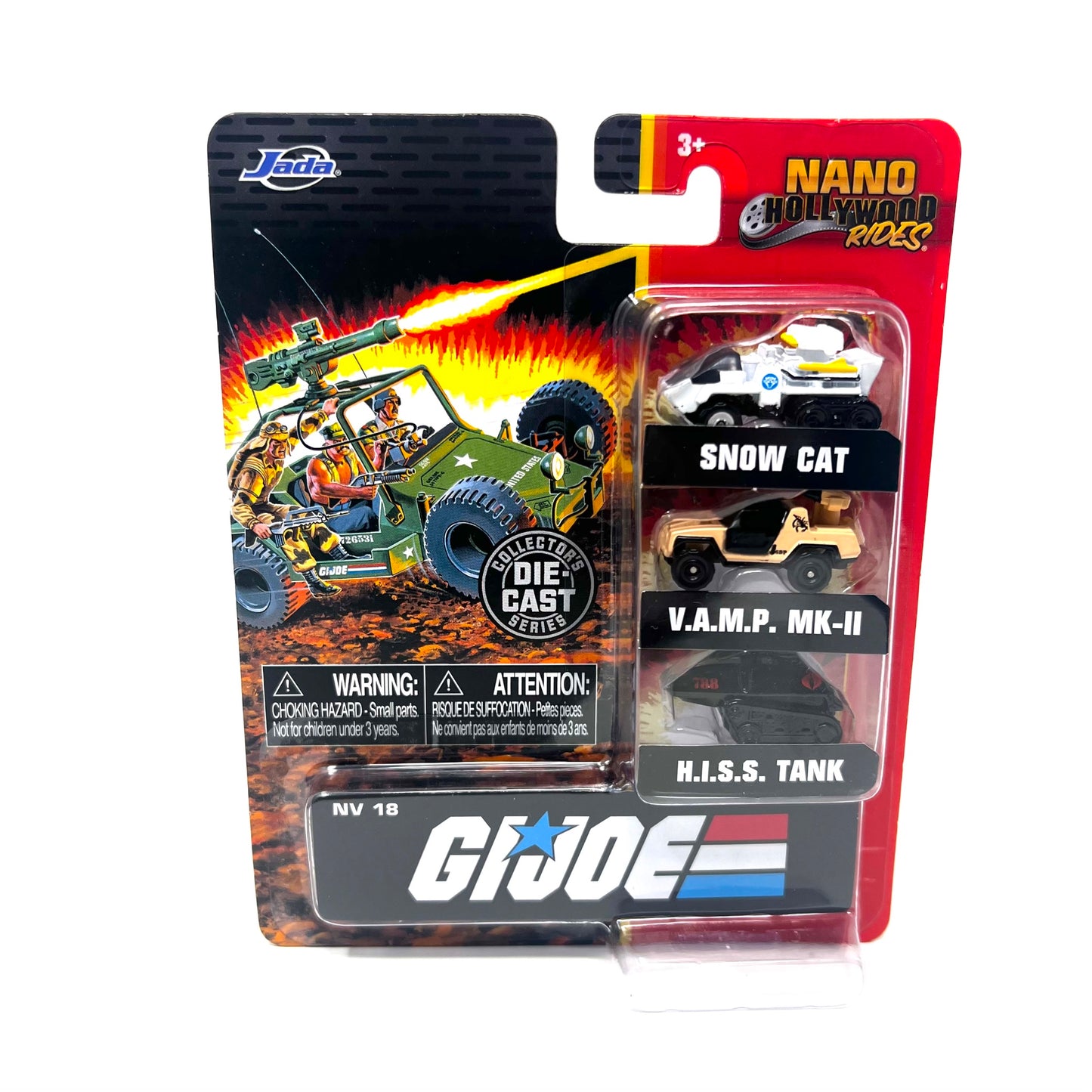 Jada Nano Hollywood Rides GI Joe Now Cat V.A.M.P MK-II H.I.S.S. Tank Vehicles