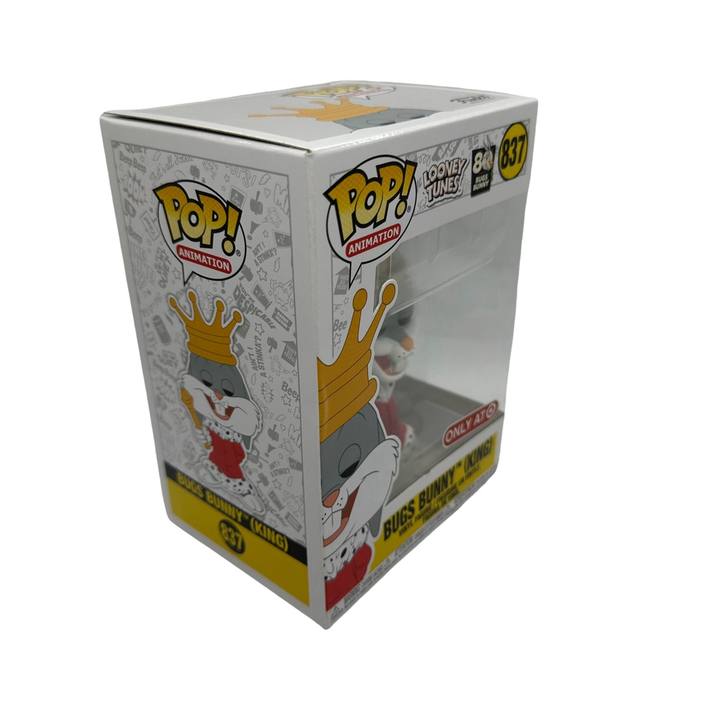 Funko Pop! Animation Looney Tunes 80 Years of Bugs Bunny King Vinyl Figure