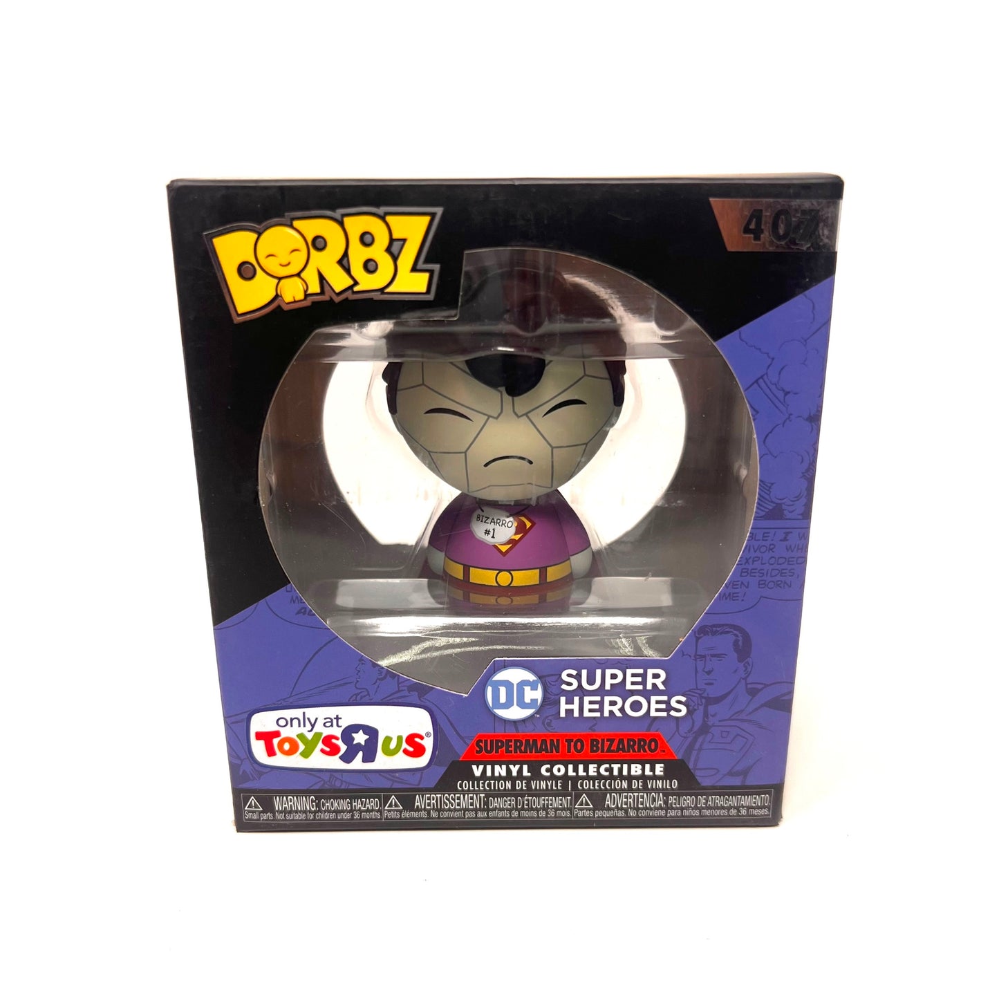 Funko Super Heroes Dorbz Toys R US Superman To Bizarro