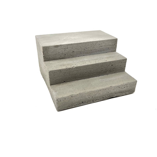 1/12 Scale Customizable 3 Step Concrete Diorama Stairs